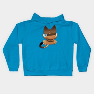 Gilbert the kitten pattern! back Kids Hoodie